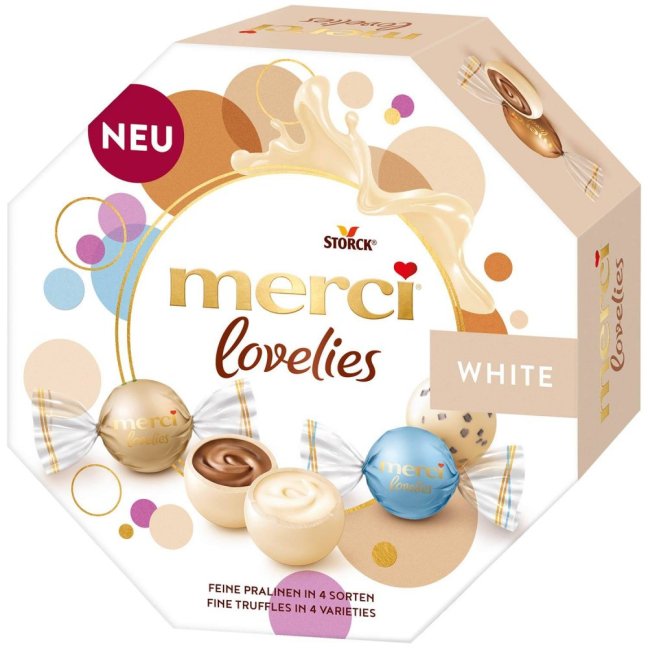 Merci Lovelies White Bonboniera 185 g