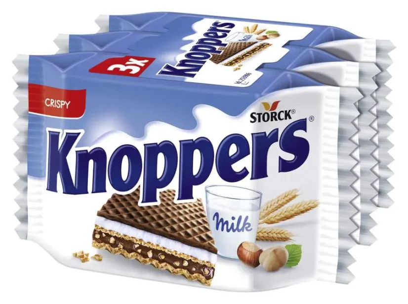 Knoppers Oplatky 3x25 g
