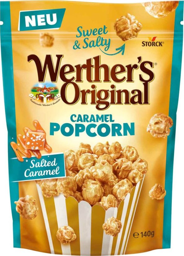 Werther's Original Caramel popcorn Slaný karamel 140 g