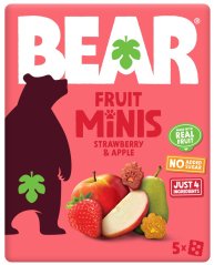 BEAR Fruit Minis Jahoda Jablko 5x20 g