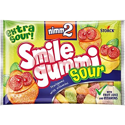 Nimm2 Smilegummi Sour 100g Nimm2 Smilegummi Sour 100g