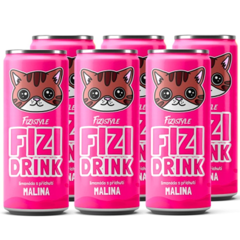 Fizi Drink limonáda s příchutí malina 250 ml