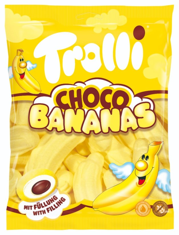 Trolli Choco Bananas Banánové marshmallow 150 g