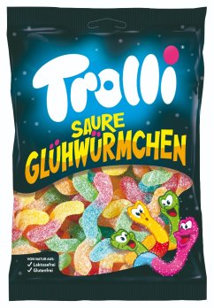 Trolli Sour Glowworms Světlušky 100 g