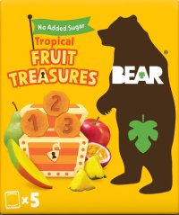 BEAR Fruit Treasures Tropical mango a marakuja 5 x 20g