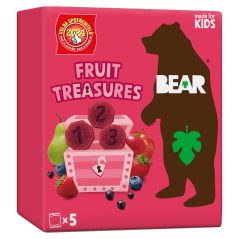 BEAR Fruit Treasure  Jahoda Borůvky 5x20 g