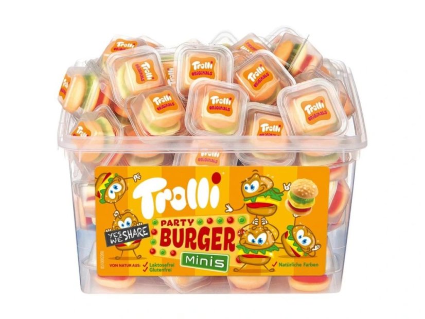Trolli Mini Burger v dóze 60 ks