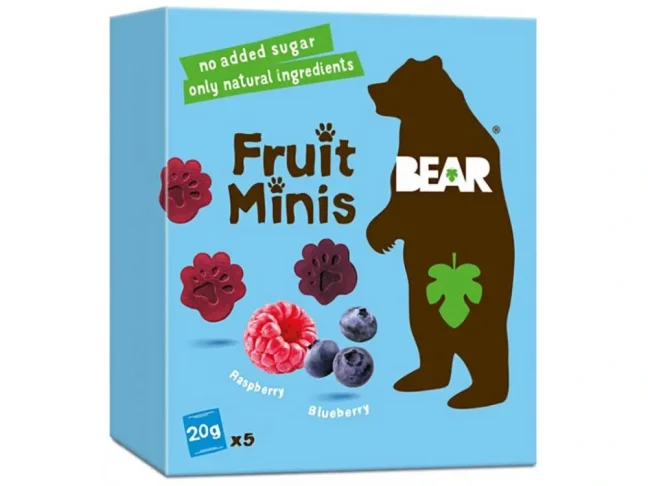 BEAR Fruit Minis Malina a Borůvky 5x20 g